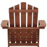 Sun Lounge Outdoor Beach Chairs Wooden Adirondack Patio Brown Chair