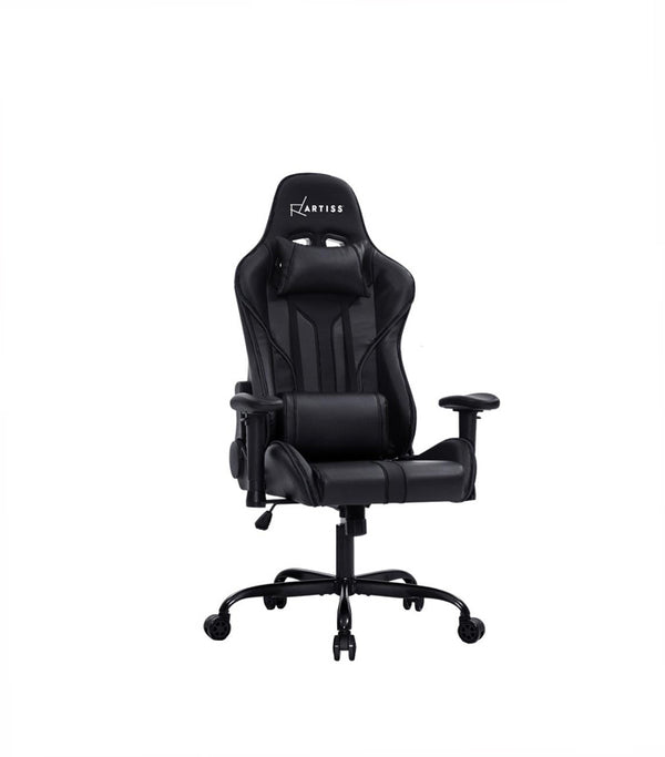 MUSKET Gaming Office Chair Computer Chairs Leather Seat Racer Racing Meeting Chair Black