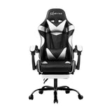 MARVEL Gaming Office Chairs Computer Seating Racing Recliner Footrest Black White