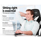MARVEL Gaming Office Chairs Computer Seating Racing Recliner Footrest Black White