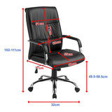 PU Leather Office Chair Executive Padded Black