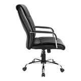 PU Leather Office Chair Executive Padded Black