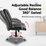 PU Leather Office Chair Executive Padded Black