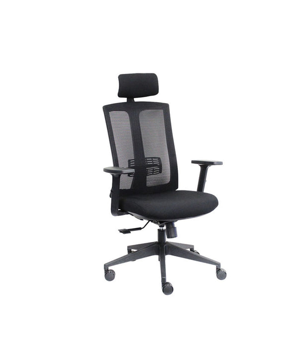 BLAKE HIGH BACK OFFICE MESH CHAIR WITH HEADREST