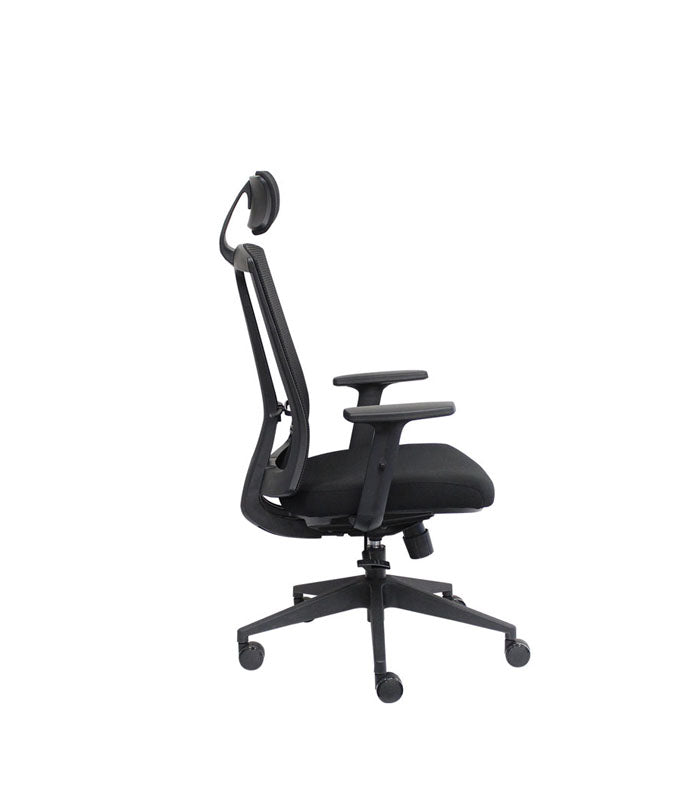 BLAKE HIGH BACK OFFICE MESH CHAIR WITH HEADREST