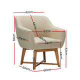 Aston Tub Accent Chair - Beige