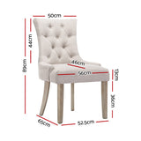 CAYES French Provincial Dining Chair Beige