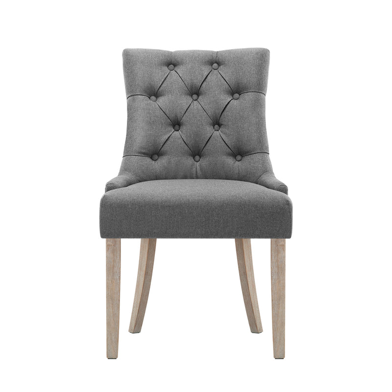 CAYES French Provincial Dining Chair - Grey