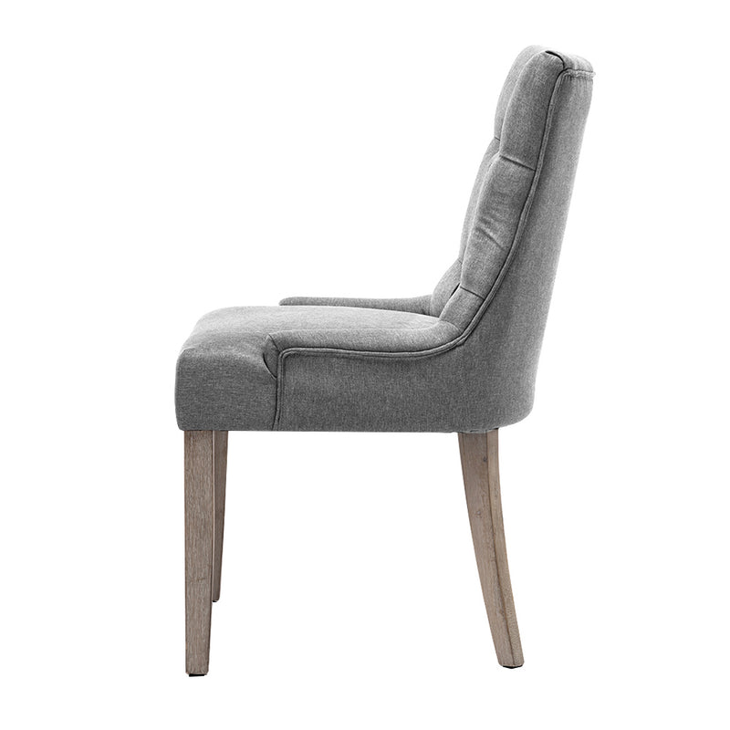 CAYES French Provincial Dining Chair - Grey