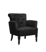 Lothair Wing Armchair  - Black