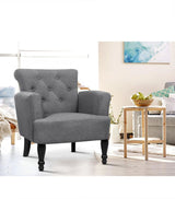 Lothair Wing Armchair - Grey