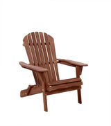 SUN LOUNGE  Outdoor Beach Chair Wooden Adirondack Patio Lounge Garden