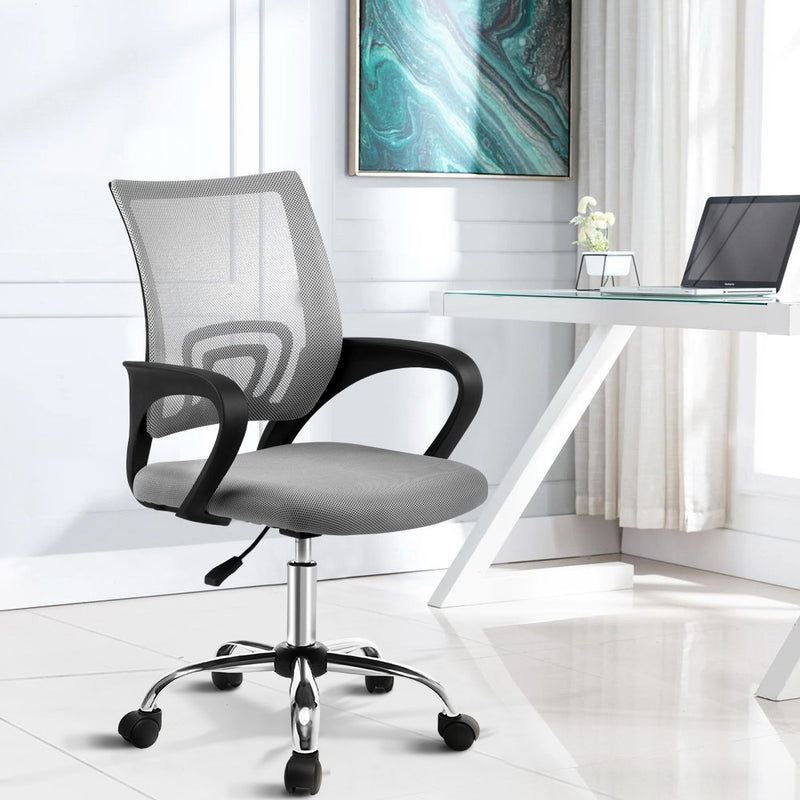 DORIS Office Chair Gaming Chair Computer Mesh Chairs Executive Mid Back Grey