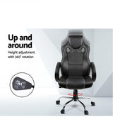 Artiss Maverick Gaming Chair Office Chairs Black