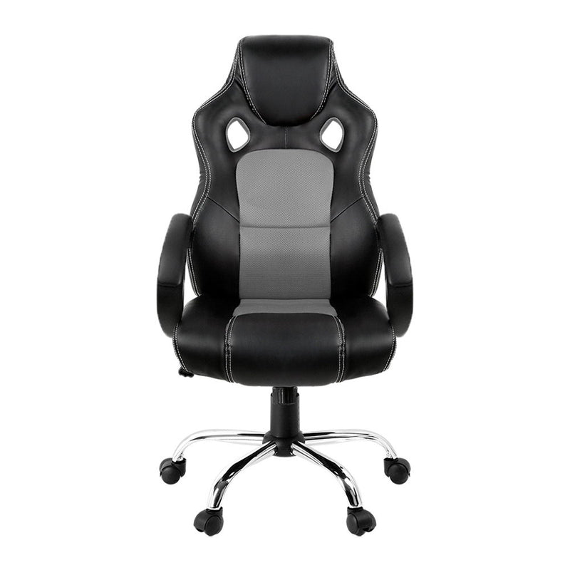 MAVERICK Gaming Chair Computer Office Chairs Grey & Black