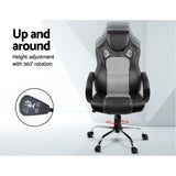 MAVERICK Gaming Chair Computer Office Chairs Grey & Black