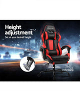 Gaming Office Chair Computer Seating Racer Black and Red