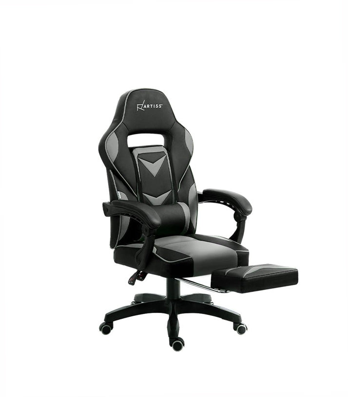 VALIANT Office Chair Computer Desk Gaming Chair Study Home Work Recliner Black Grey