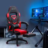 VALIANT Office Chair Computer Desk Gaming Chair Study Home Work Recliner Black Red