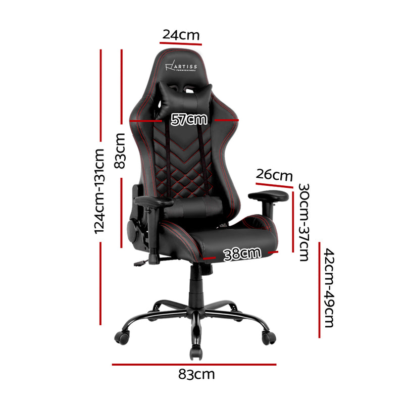 MAGNUM Gaming Office Chairs Computer Desk Racing Recliner Executive Seat Black