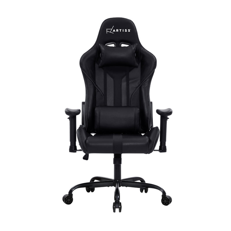 MUSKET Gaming Office Chair Computer Chairs Leather Seat Racer Racing Meeting Chair Black