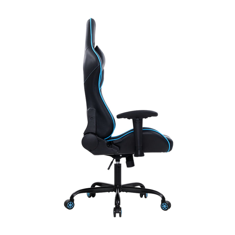 MUSKET Gaming Office Chair Computer Chairs Leather Seat Racing Racer Recliner Meeting Chair Black Blue