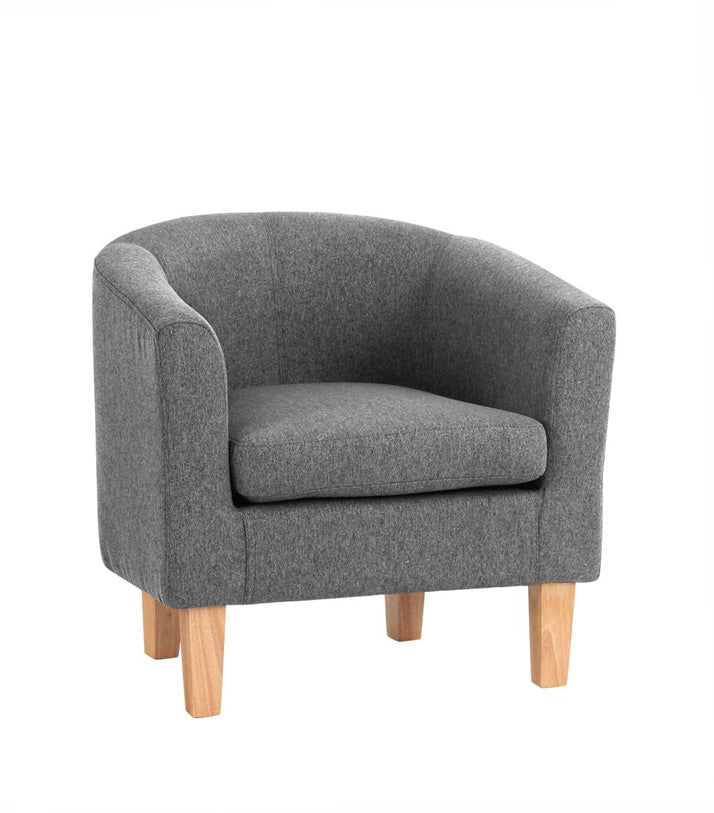 ABBY Fabric Armchair - Grey