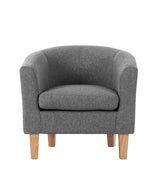 ABBY Fabric Armchair - Grey