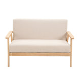 SKANE 2 Seater Fabric Sofa Chair - Beige