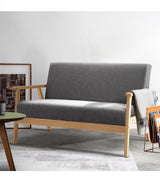 SKANE 2 Seater Fabric Sofa Chair - Grey