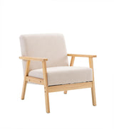 SKANE Fabric Dining Armchair - Beige