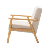 SKANE Fabric Dining Armchair - Beige