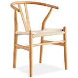 Anemone  Set of 4 Wishbone Dining Chair Beech Timber Replica Hans Wenger Natural